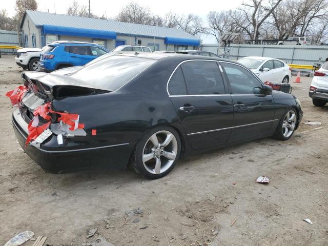 JTHBN36F250175251 - 2005 LEXUS LS 430 BLACK photo 3