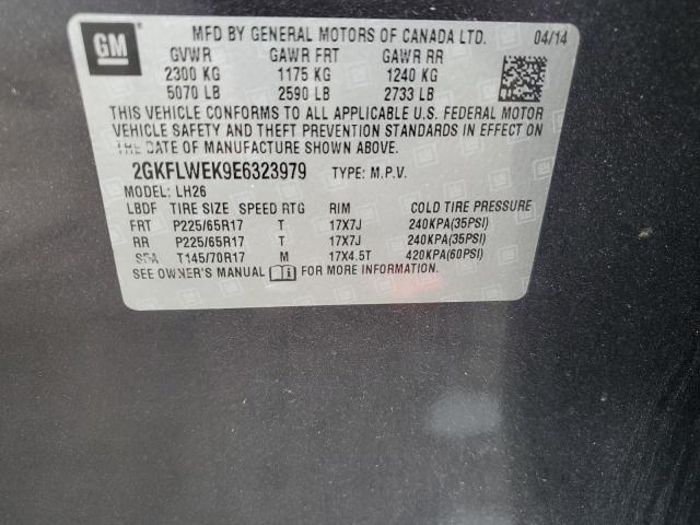 2GKFLWEK9E6323979 - 2014 GMC TERRAIN SLE 黑色 照片 13