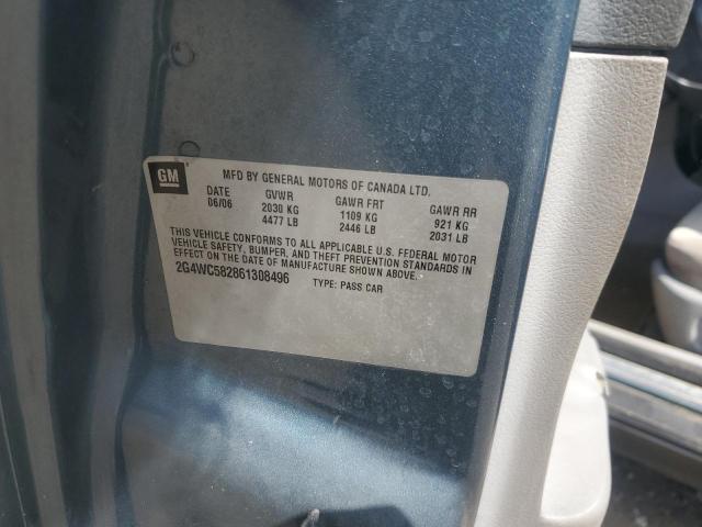 2G4WC582861308496 - 2006 BUICK LACROSSE CX Azul foto 12