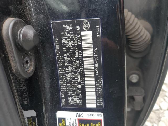 4T1BF3EK4BU117560 - 2011 TOYT CAMRY BASE Қара фото 12