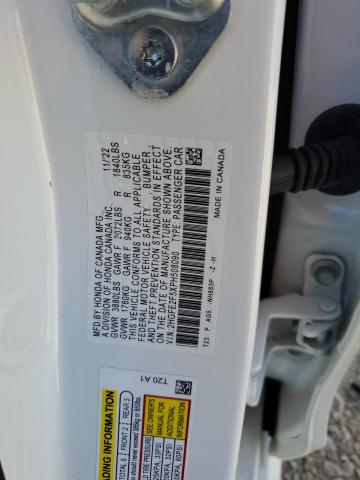 2HGFE2F5XPH508090 - 2023 HONDA CIVIC SPORT 白色 照片 12