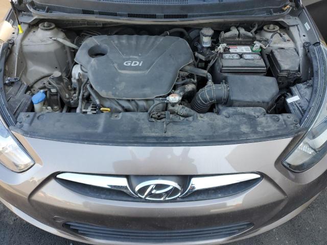 KMHCT5AE2CU045901 - 2012 HYUNDAI ACCENT GLS თაფლისფერი ფოტო 11