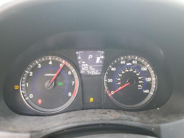 KMHCT5AE2CU045901 - 2012 HYUNDAI ACCENT GLS თაფლისფერი ფოტო 9