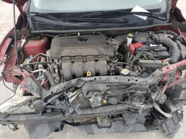 3N1AB7AP6KY263799 - 2019 NISSAN SENTRA S BURGUNDY photo 11