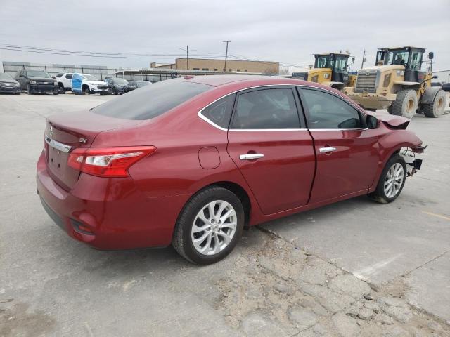 3N1AB7AP6KY263799 - 2019 NISSAN SENTRA S BURGUNDY photo 3