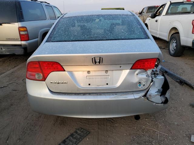 1HGFA16508L001001 - 2008 HONDA CIVIC LX GRAY photo 6