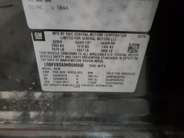 LRBFXBSA8HD048808 - 2017 BUICK ENVISION ESSENCE أسود صورة 13