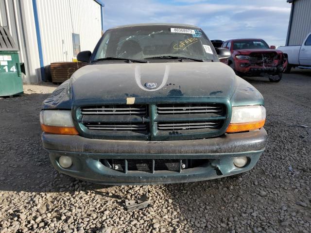 1B7GL26X6XS207318 - 1999 DODGE DAKOTA GREEN photo 5