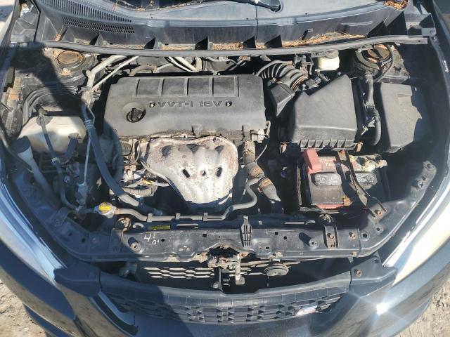 2T1LE40E29C002479 - 2009 TOYOTA COROLLA MA S BLACK photo 12