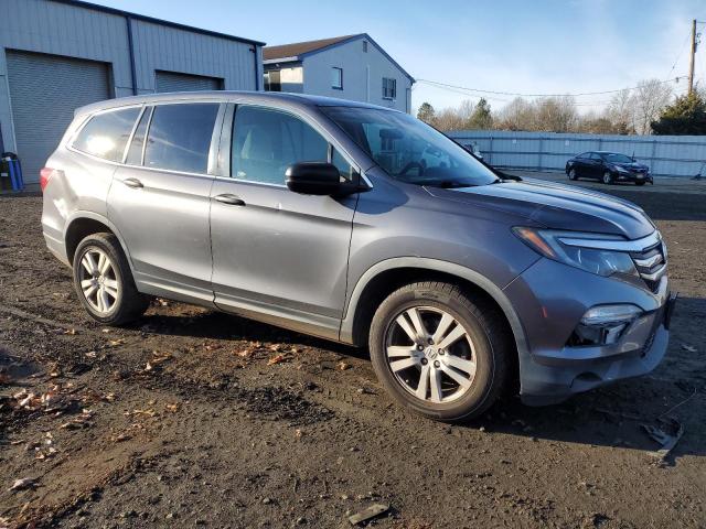 5FNYF6H17HB014086 - 2017 HONDA PILOT LX GRAY photo 4