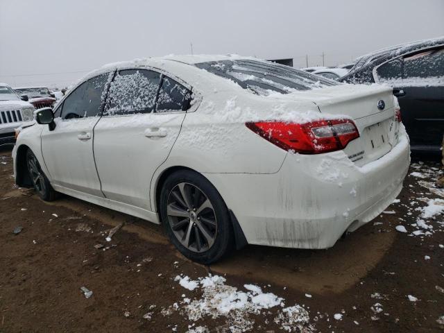 4S3BNEL64F3011629 - 2015 SUBARU LEGACY 3.6R LIMITED WHITE photo 2