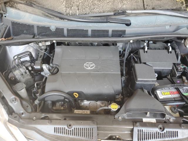 5TDYK3DCXCS219858 - 2012 TOYOTA SIENNA XLE GRAY photo 12