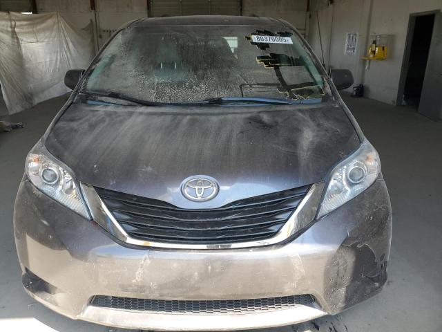 5TDYK3DCXCS219858 - 2012 TOYOTA SIENNA XLE GRAY photo 5