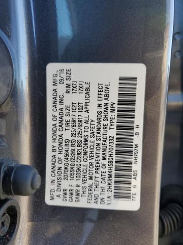 2HKRM4H58GH707332 - 2016 HONDA CR-V EX CHARCOAL photo 13