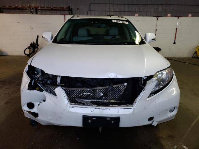 2T2BK1BA4BC088554 - 2011 LEXUS RX 350 WHITE photo 5