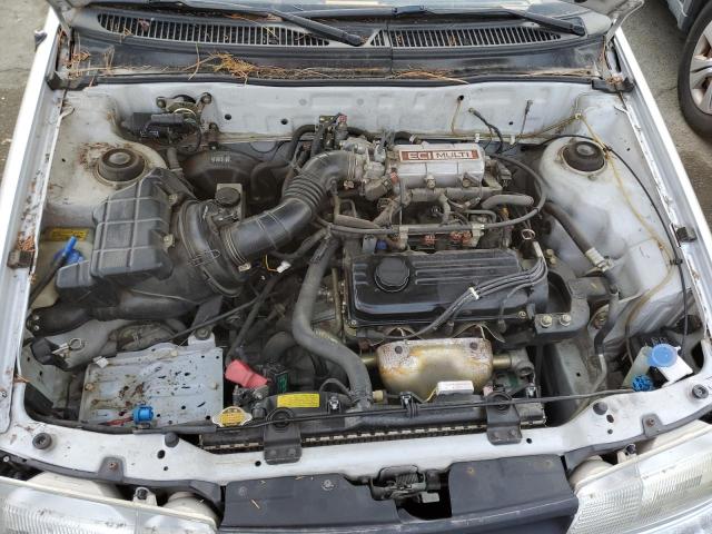 KMHVD12J0PU210909 - 1993 HYUNDAI EXCEL SILVER photo 11