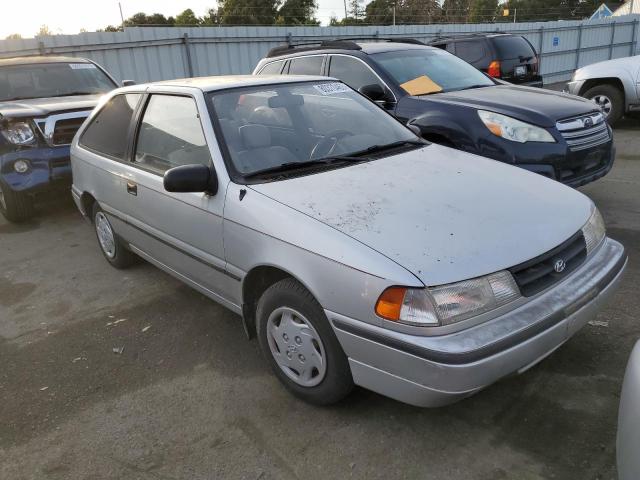 KMHVD12J0PU210909 - 1993 HYUNDAI EXCEL SILVER photo 4