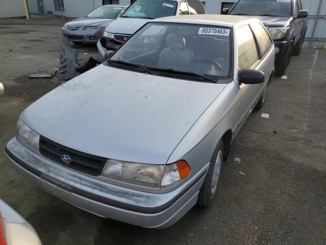 KMHVD12J0PU210909 - 1993 HYUNDAI EXCEL SILVER photo 5