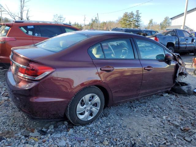 19XFB2F57FE281944 - 2015 HONDA CIVIC LX RED photo 3