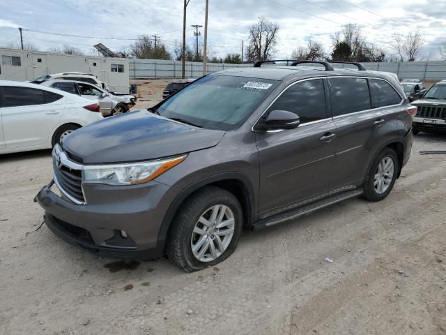 5TDZARFH1FS016767 - 2015 TOYOTA HIGHLANDER LE GRAY photo 1