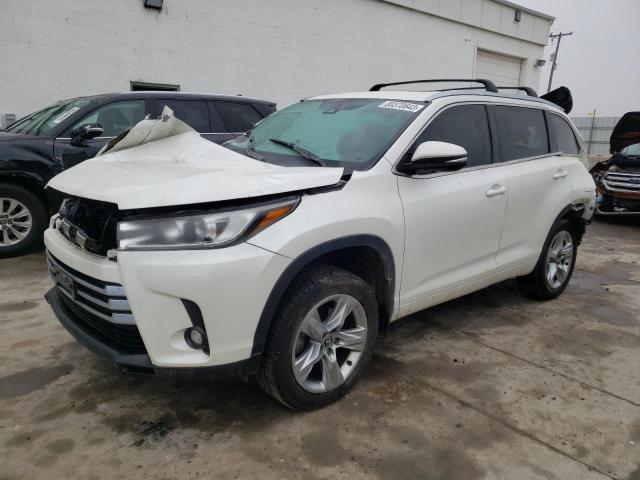 5TDDZRFHXKS703808 - 2019 TOYOTA HIGHLANDER LIMITED WHITE photo 1