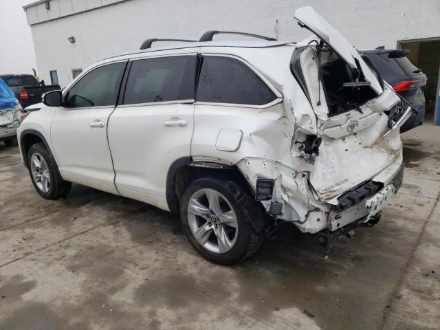 5TDDZRFHXKS703808 - 2019 TOYOTA HIGHLANDER LIMITED WHITE photo 2