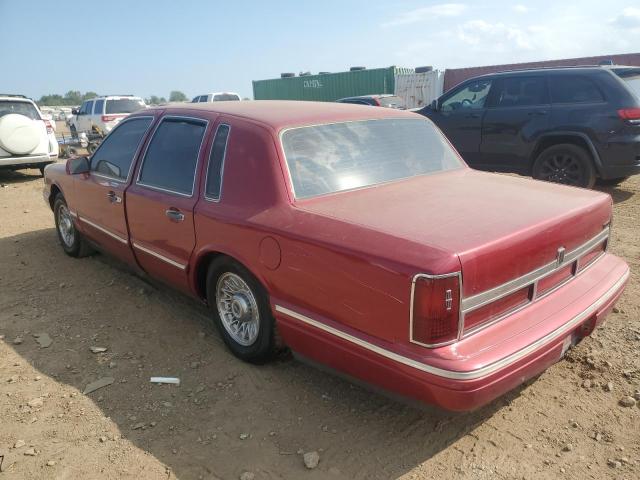 1LNLM81W1SY732611 - 1995 LINCOLN TOWN CAR EXECUTIVE Қызыл фото 2
