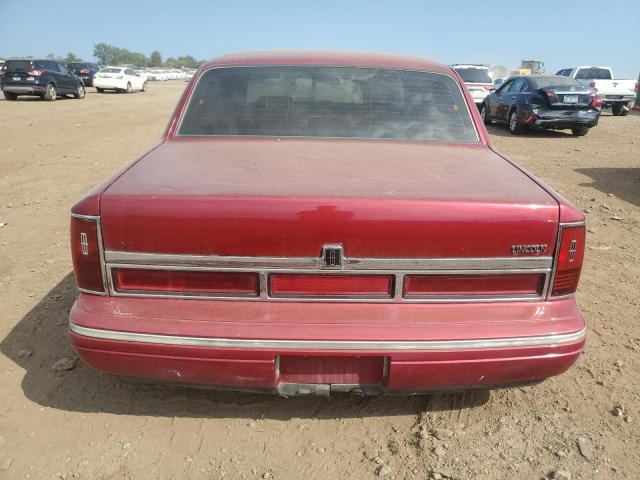 1LNLM81W1SY732611 - 1995 LINCOLN TOWN CAR EXECUTIVE Қызыл фото 6