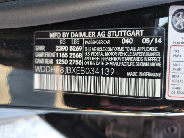 WDDHF8JBXEB034139 - 2014 MERCEDES-BENZ E 350 4MATIC BLACK photo 12