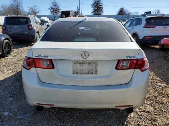 JH4CU2F61AC000435 - 2010 ACURA TSX WHITE photo 6