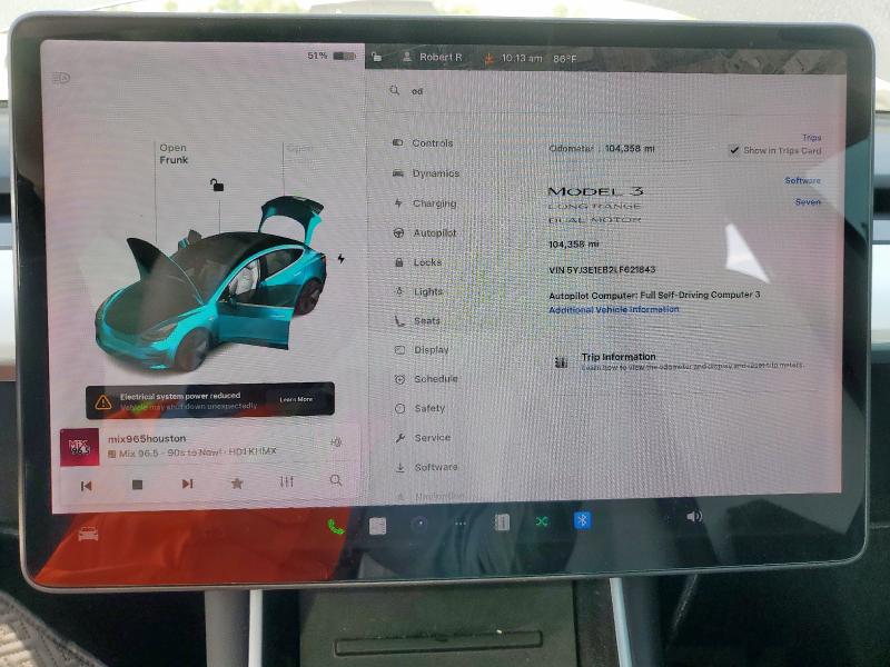 5YJ3E1EB2LF621843 - 2020 TESLA MODEL 3 ნაცრისფერი ფოტო 9