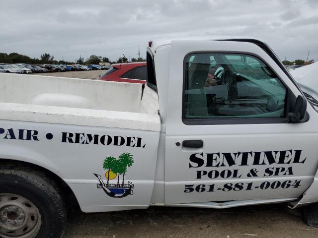 1FTYR10D74PB66059 - 2004 FORD RANGER WHITE photo 10