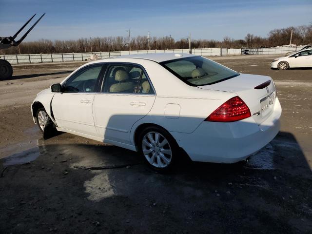 1HGCM66516A056640 - 2006 HONDA ACCORD EX WHITE photo 2