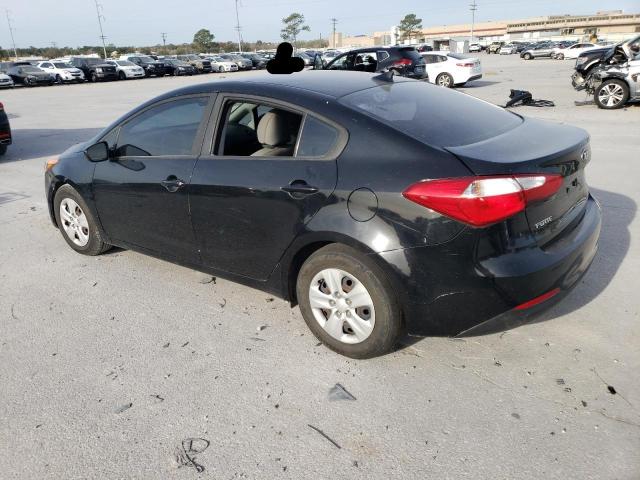 KNAFK4A6XG5605703 - 2016 KIA FORTE LX BLACK photo 2