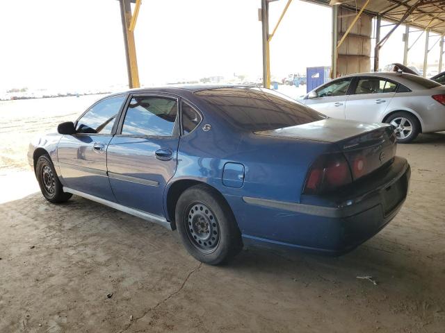 2G1WF52E849279975 - 2004 CHEVROLET IMPALA BLUE photo 2