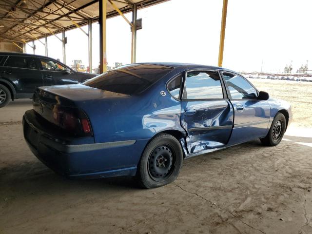 2G1WF52E849279975 - 2004 CHEVROLET IMPALA BLUE photo 3