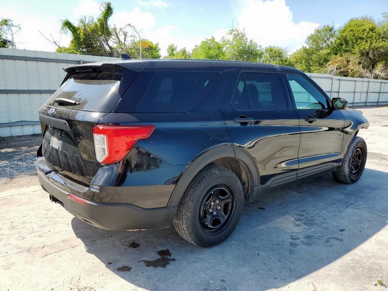 1FM5K8AB6NGA28569 - 2022 FORD EXPLORER POLICE INTERCEPTOR BLACK photo 3