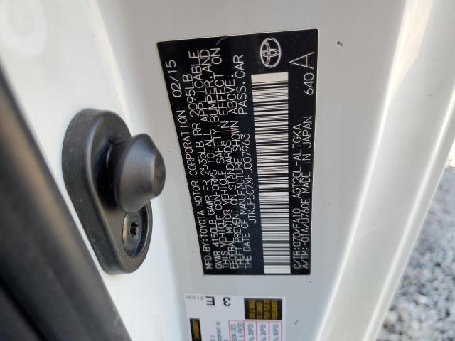 JTKJF5C7XFJ007963 - 2015 TOYOTA SCION TC 白色 照片 13