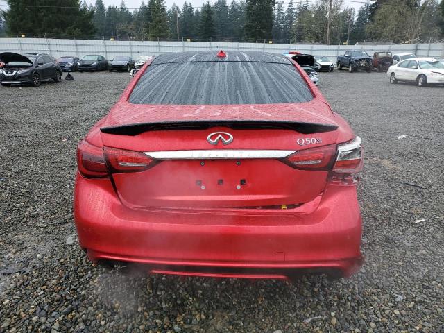 JN1FV7AP2LM630196 - 2020 INFINITI Q50 RED SPORT 400 RED photo 6