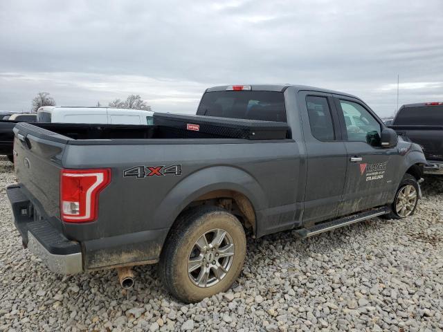 1FTEX1EP1HFA31084 - 2017 FORD F150 SUPER CAB GRAY photo 3