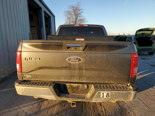 1FTEX1EP1HFA31084 - 2017 FORD F150 SUPER CAB GRAY photo 6