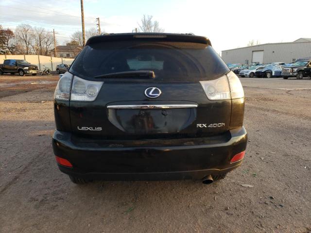 JTJHW31U682850751 - 2008 LEXUS RX 400H BLACK photo 6