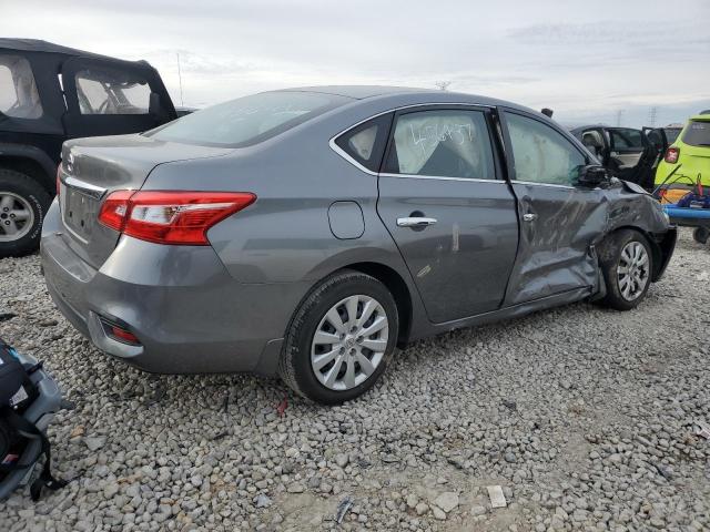 3N1AB7AP6KY456437 - 2019 NISSAN SENTRA S GRAY photo 3