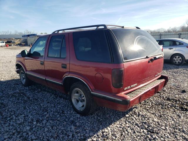 1GNCS13W1T2207333 - 1996 CHEVROLET BLAZER BURGUNDY photo 2