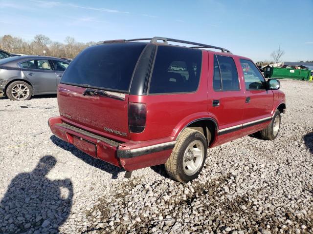 1GNCS13W1T2207333 - 1996 CHEVROLET BLAZER BURGUNDY photo 3