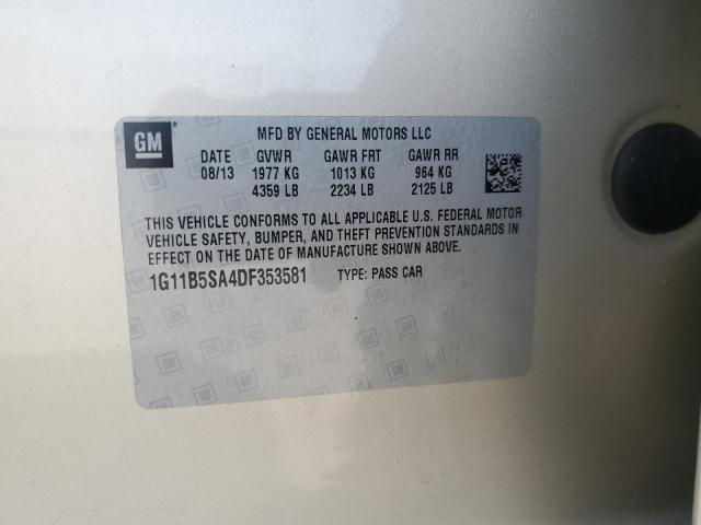 1G11B5SA4DF353581 - 2013 CHEVROLET MALIBU LS 金色 照片 13