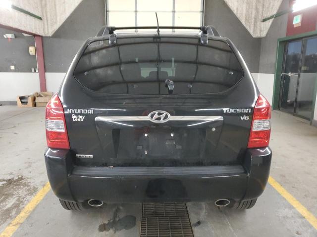 KM8JN12D08U771148 - 2008 HYUNDAI TUCSON SE BLACK photo 6