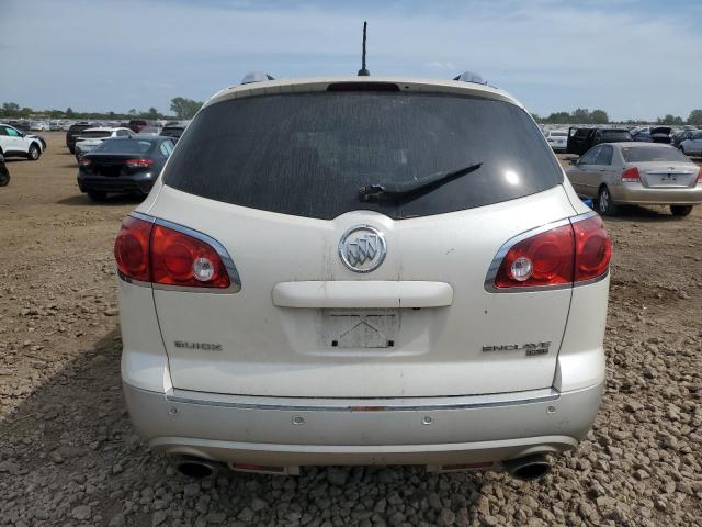 5GAKVBED8BJ370385 - 2011 BUICK ENCLAVE CXL WHITE photo 6