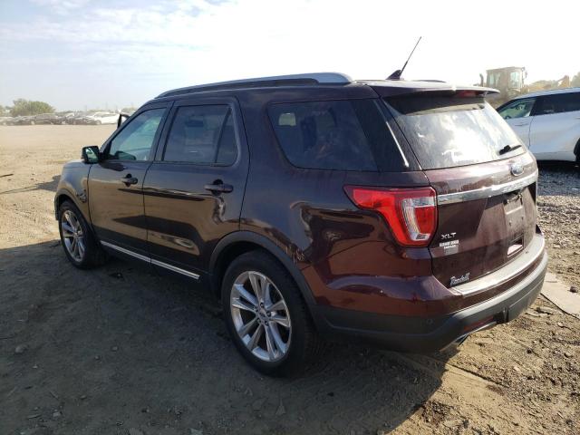 1FM5K7D85JGB97275 - 2018 FORD EXPLORER XLT 勃艮第红 照片 2