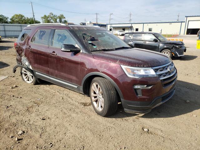 1FM5K7D85JGB97275 - 2018 FORD EXPLORER XLT 勃艮第红 照片 4